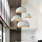 Minimalistyczna lampa sufitowa w stylu japandi