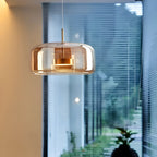 Lampa sufitowa wisząca LED retro z połowy wieku model