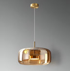 Stylowa lampa wisząca LED w stylu retro z połowy wieku