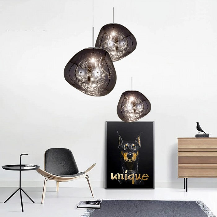 Refleksyjne nowoczesne lampy wiszące LED