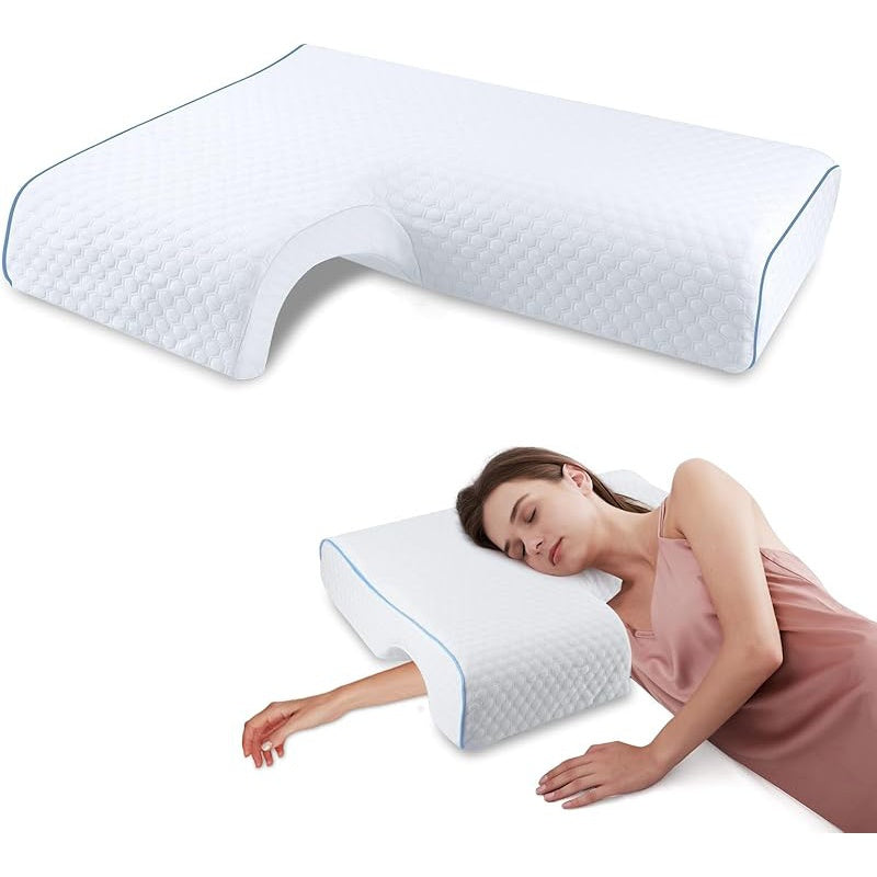 Wygodna poduszka w kształcie litery L – idealna do relaksu i czytania