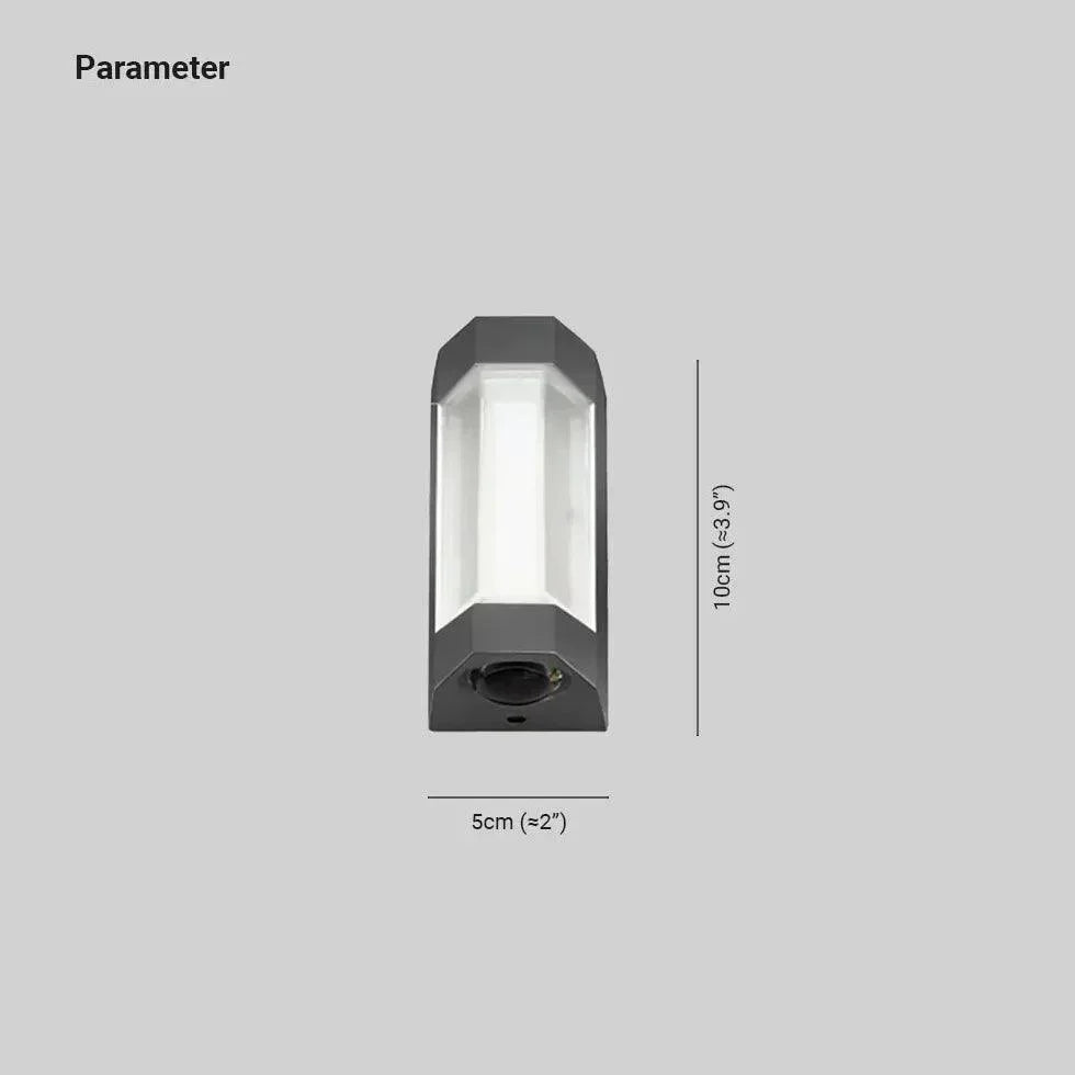 Zewnętrzna lampa ścienna wodoodporna z metalu LED