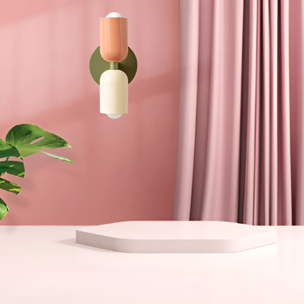 Nowoczesna nordycka lampa ścienna LED z podwójnym oświetleniem