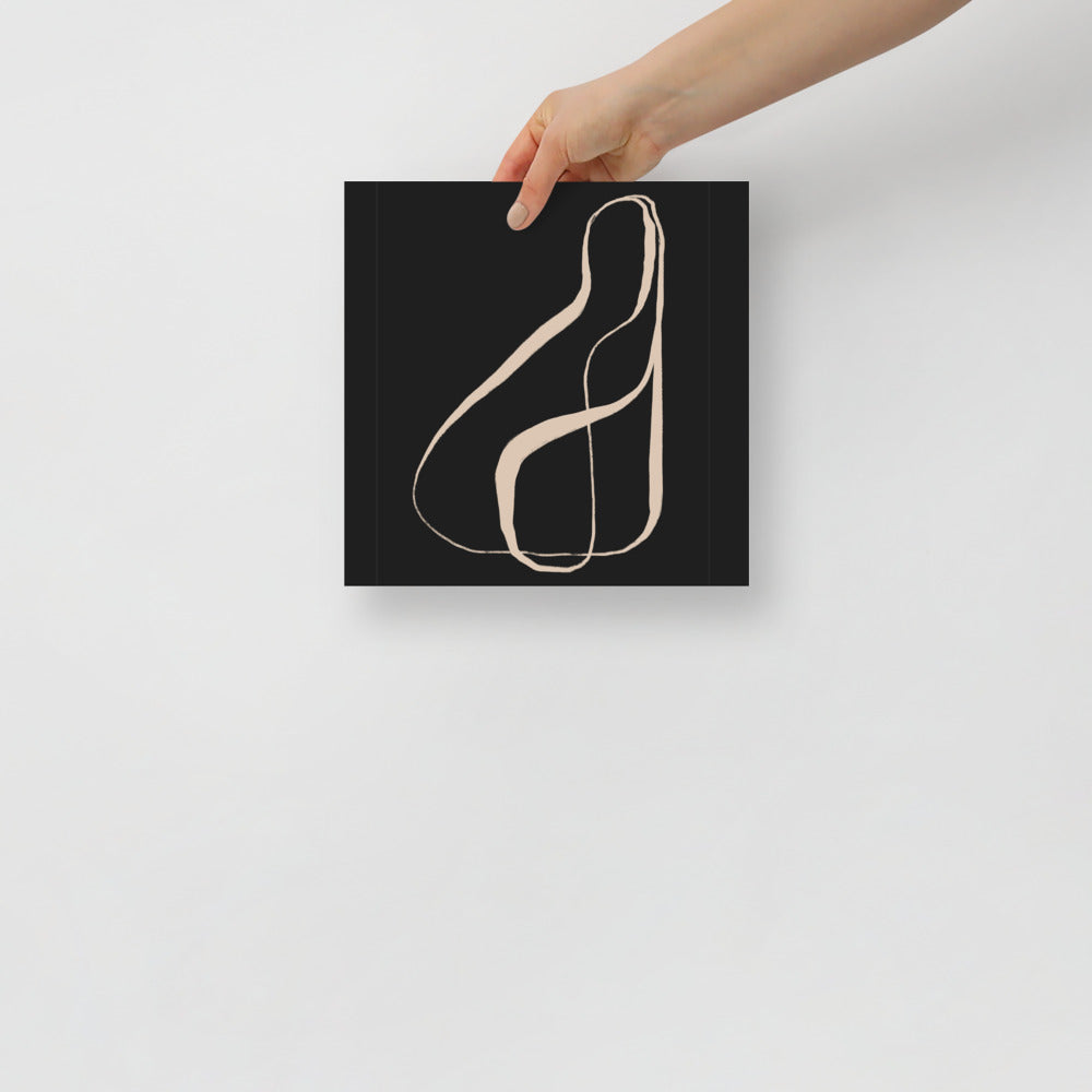 Minimalistyczny obraz na ścianę typografia kaligrafia
