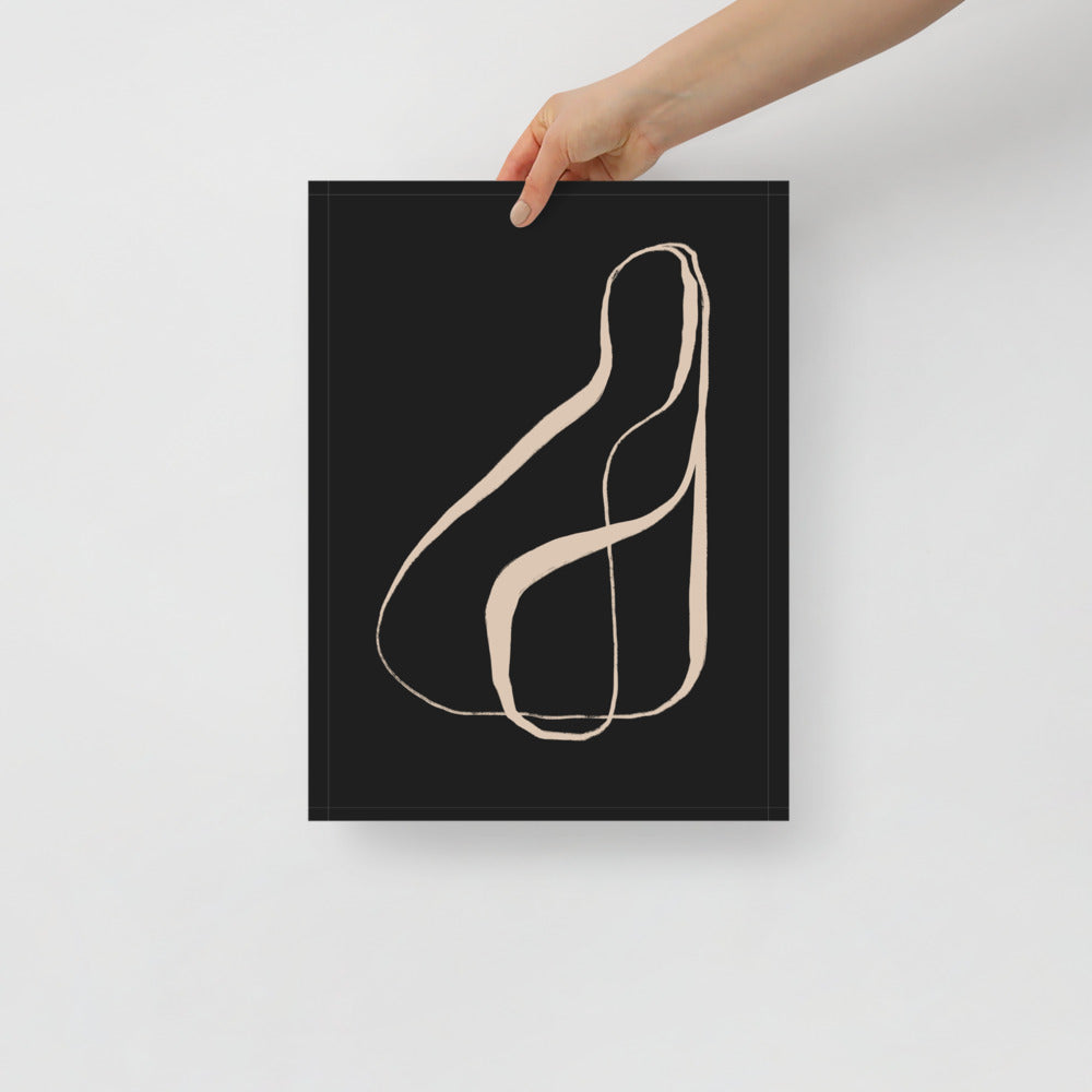 Minimalistyczny obraz na ścianę typografia kaligrafia