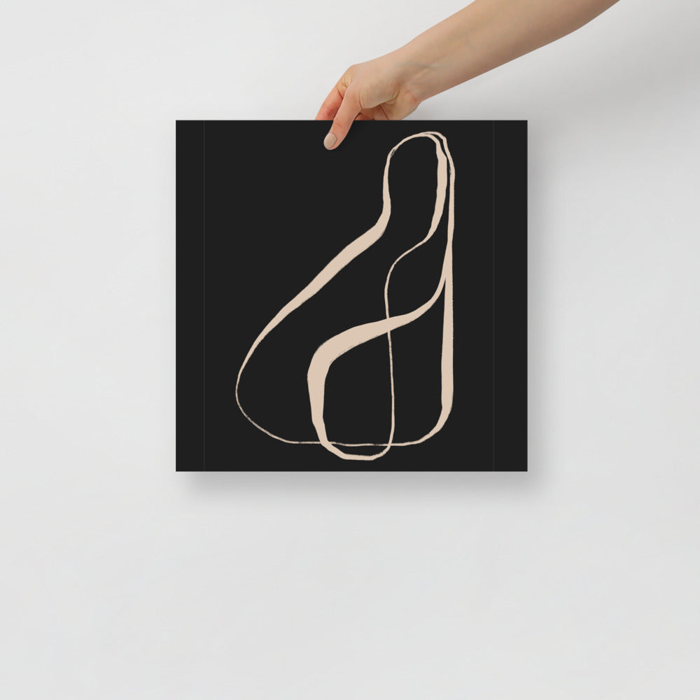 Minimalistyczny obraz na ścianę typografia kaligrafia