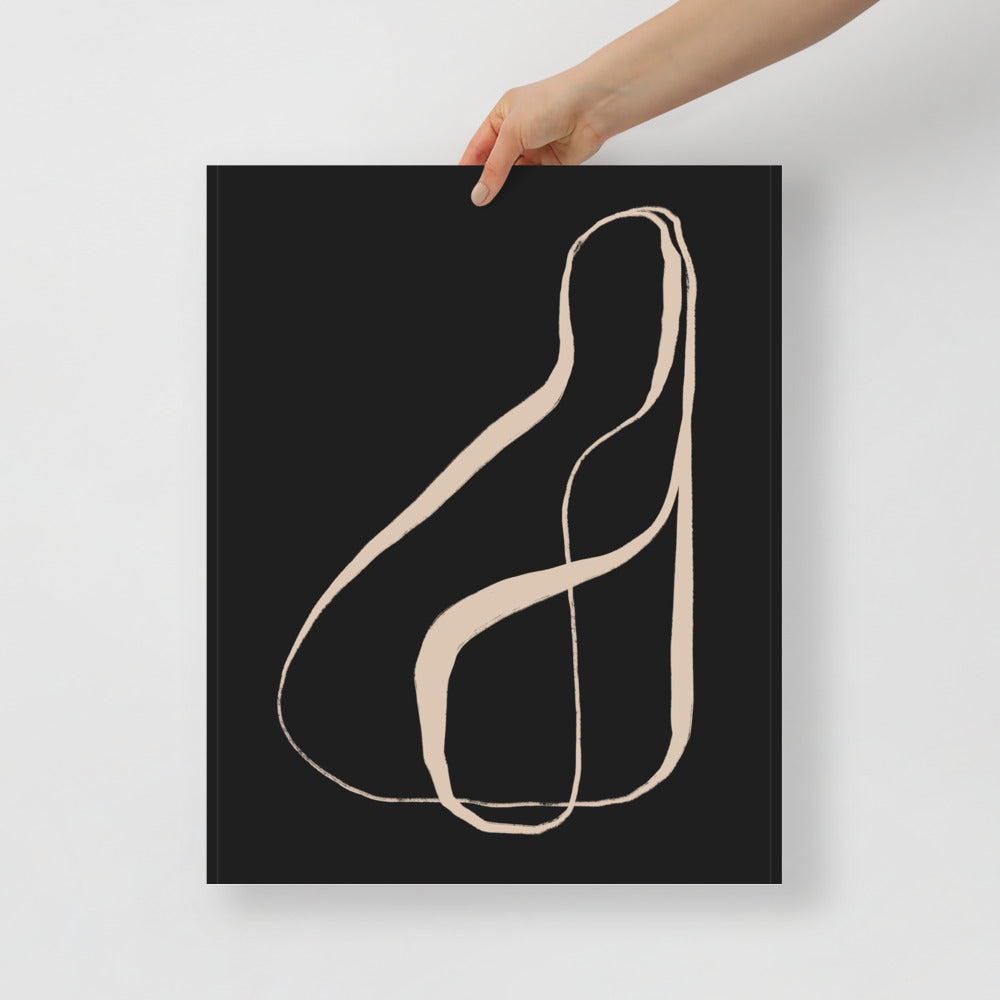 Minimalistyczny obraz na ścianę typografia kaligrafia