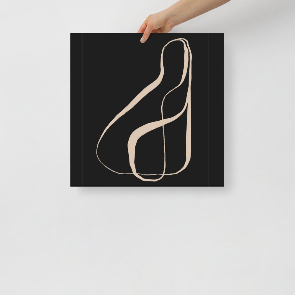 Minimalistyczny obraz na ścianę typografia kaligrafia