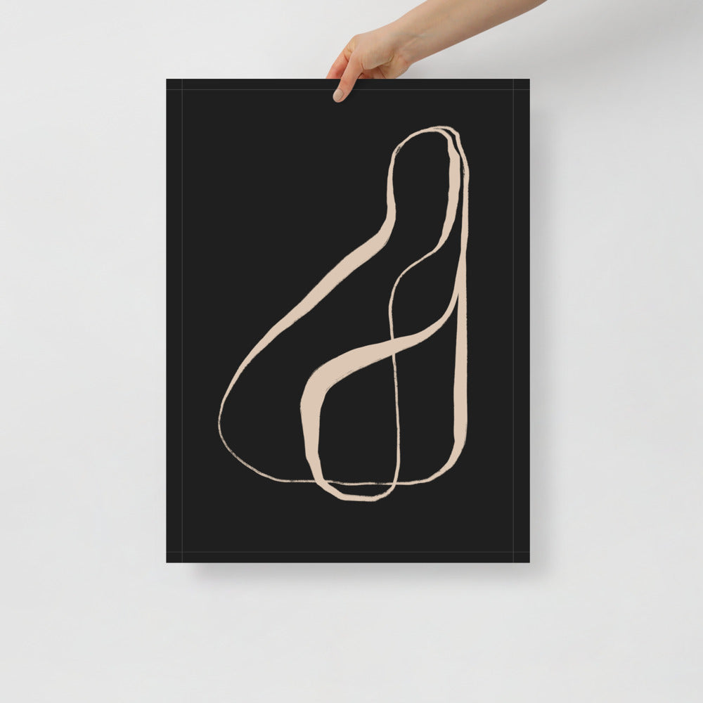 Minimalistyczny obraz na ścianę typografia kaligrafia