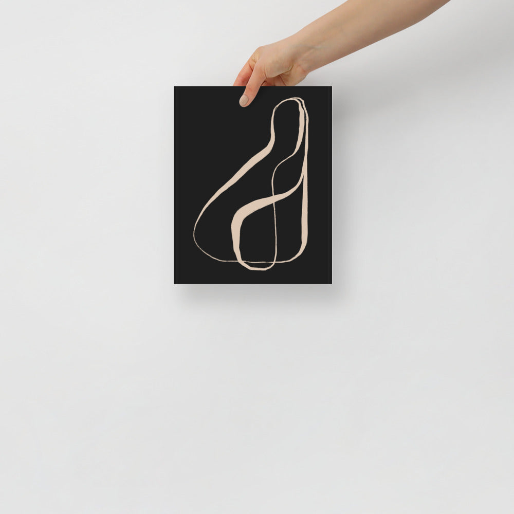 Minimalistyczny obraz na ścianę typografia kaligrafia