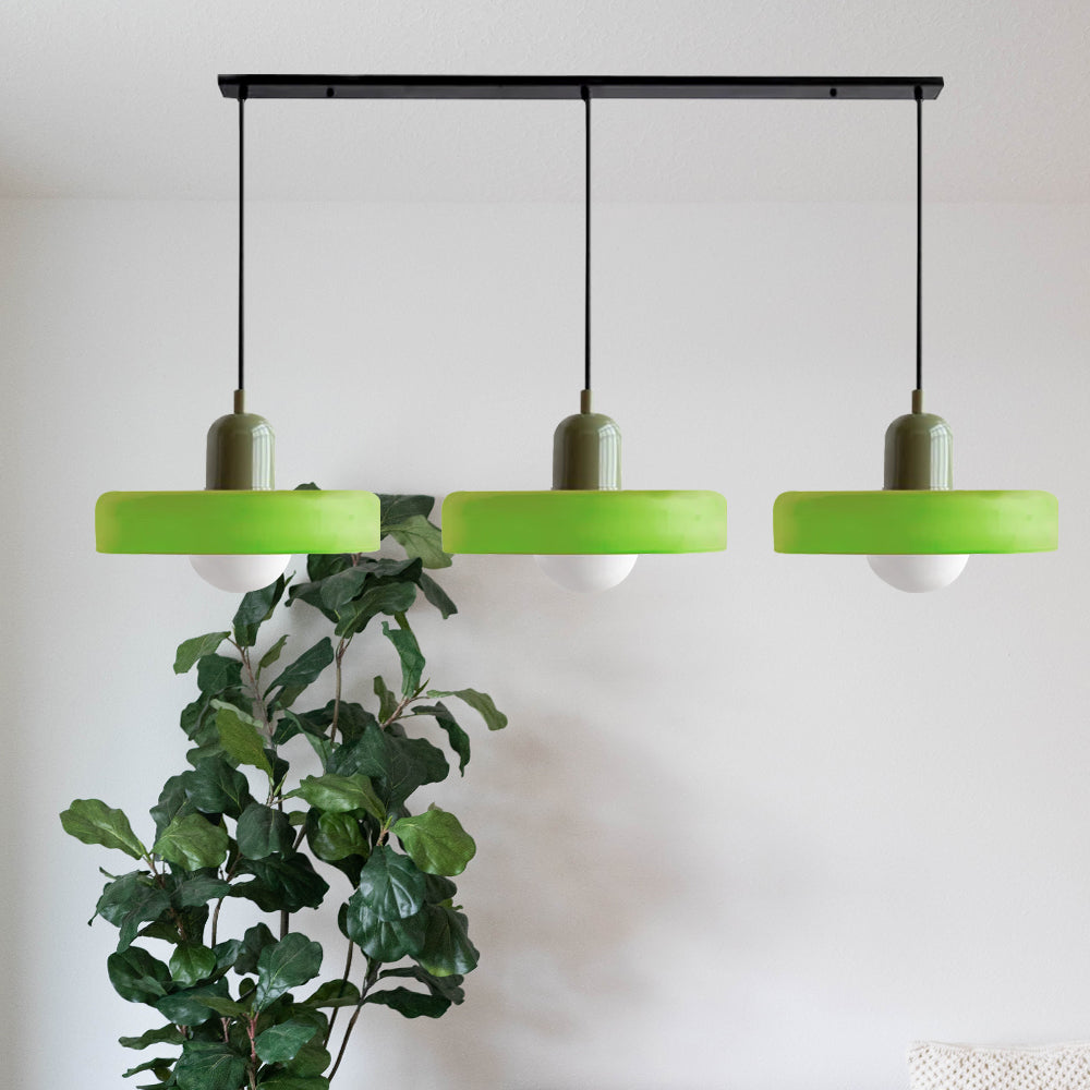 Nowoczesna Lampa Wisząca – Regulowana Lampa Sufitowa z 3 Szklanymi Kloszami