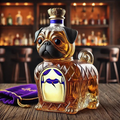 Dekoracyjna karafka do whisky z motywem psa