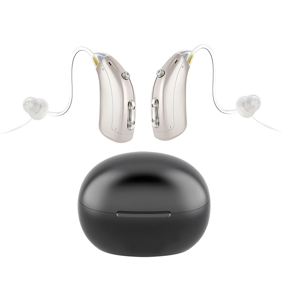 Aparaty słuchowe Bluetooth z redukcją szumów i akumulatorem – łatwe w użyciu