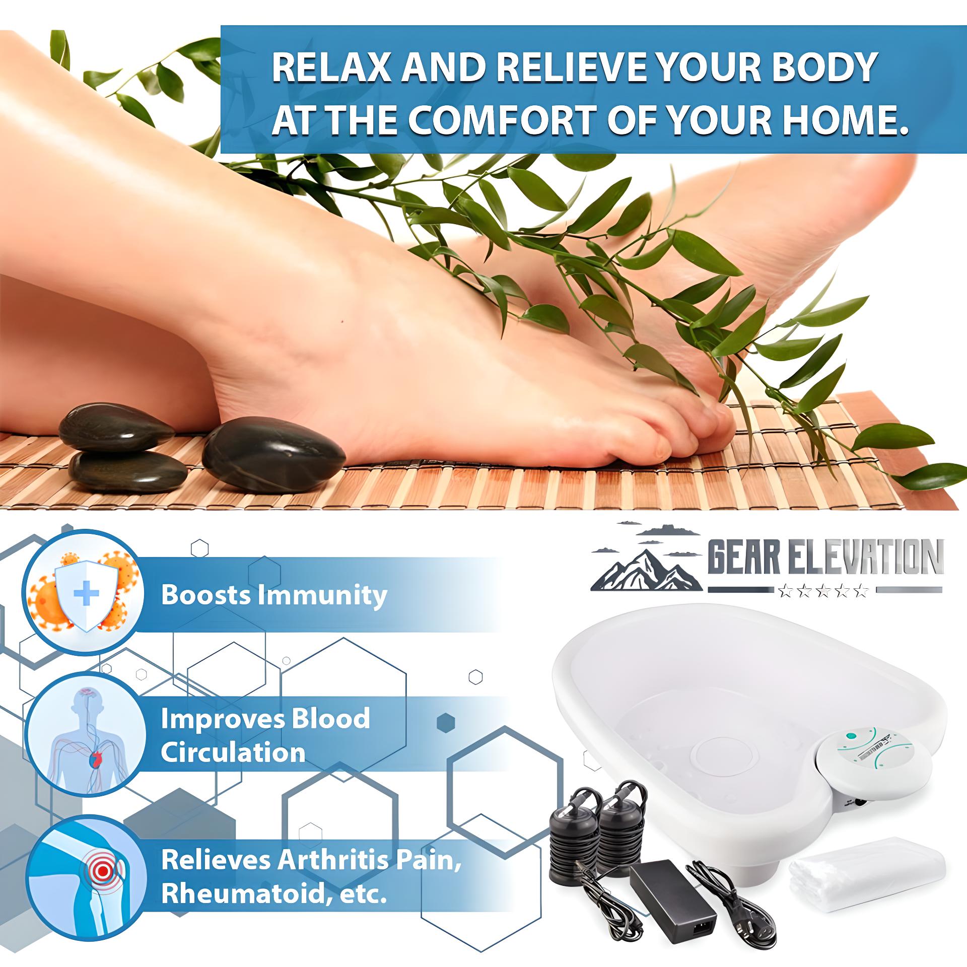 Zaawansowany Wydajny jonowy jonowy zestaw wellness do stóp