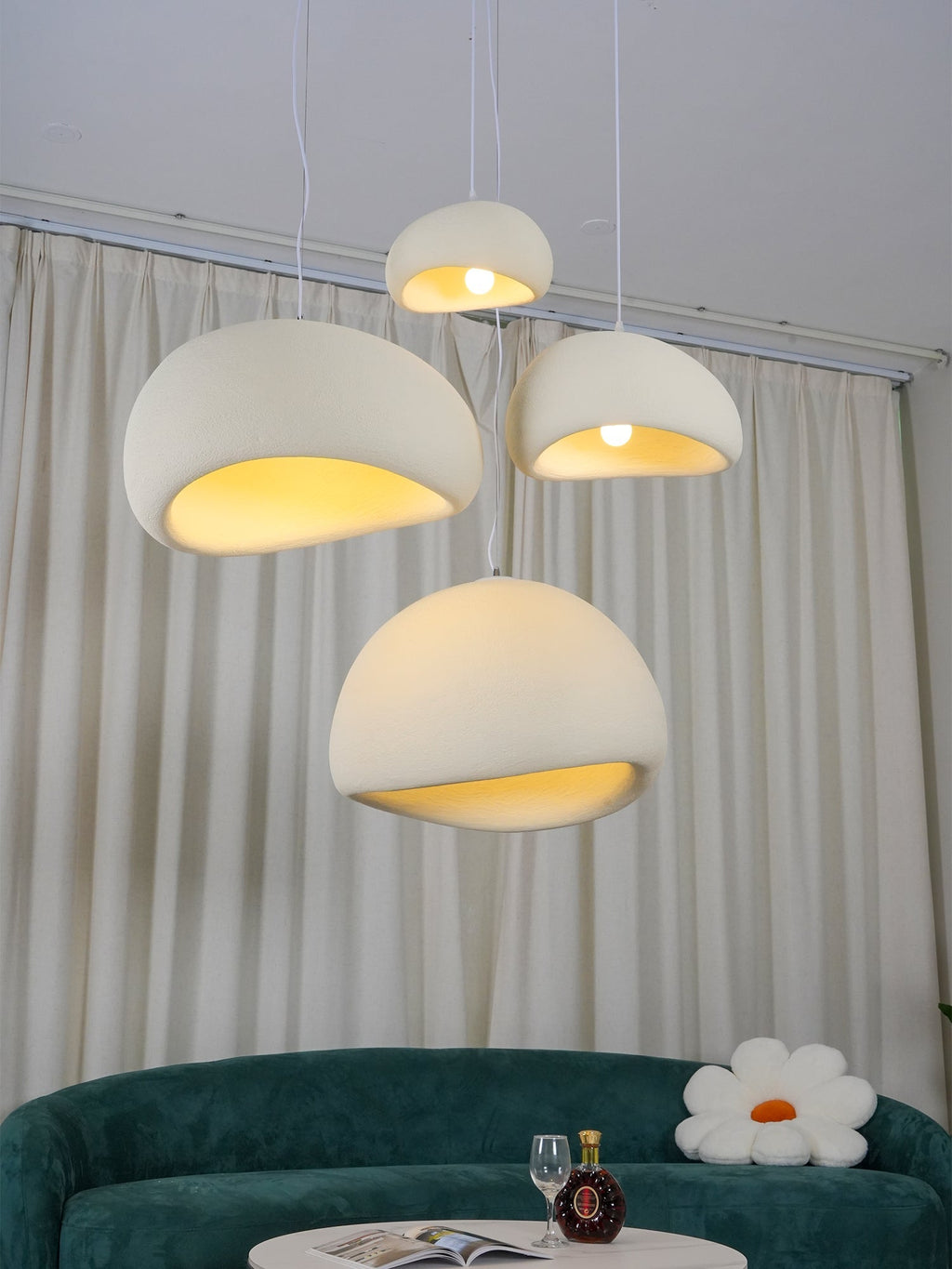 Lampa wisząca w kształcie chmury