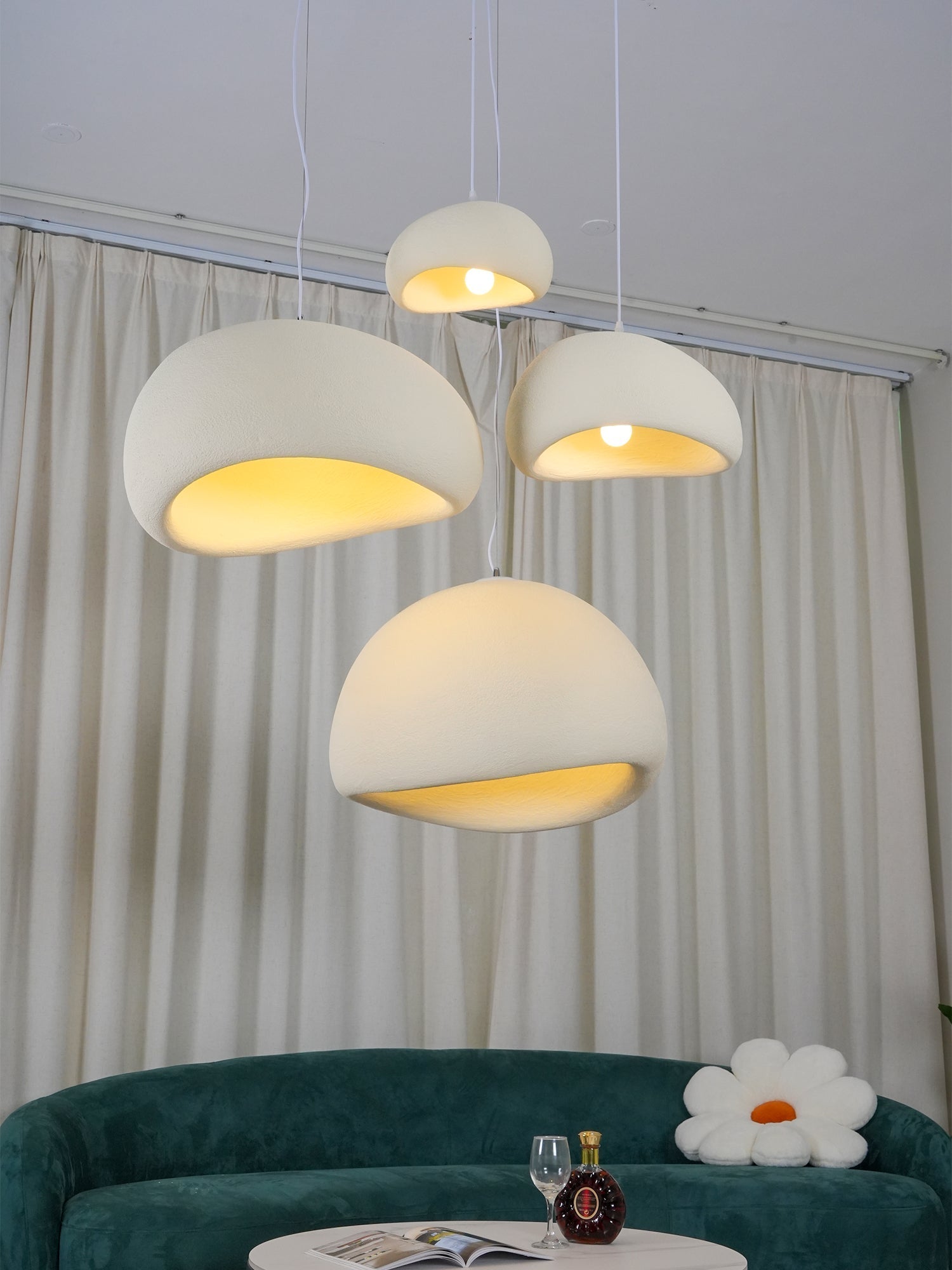Lampa wisząca w kształcie chmury