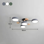 Subtelna geometryczna okrągły lampa sufitowa LED do nowoczesnych pomieszczeń