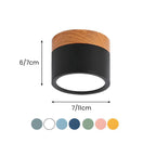 Nowoczesna lampa sufitowa LED cylindryczna typu plafon