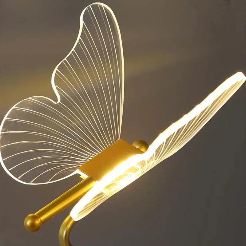 Modna elegancka lampka przenośna LED Butterfly