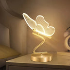 Modna elegancka lampka przenośna LED Butterfly