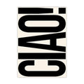 Stylowy obraz na ścianę Ciao typografia dekor