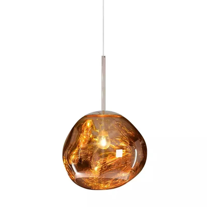 Lampa wisząca z efektem stopionego szkła – nowoczesna artystyczna