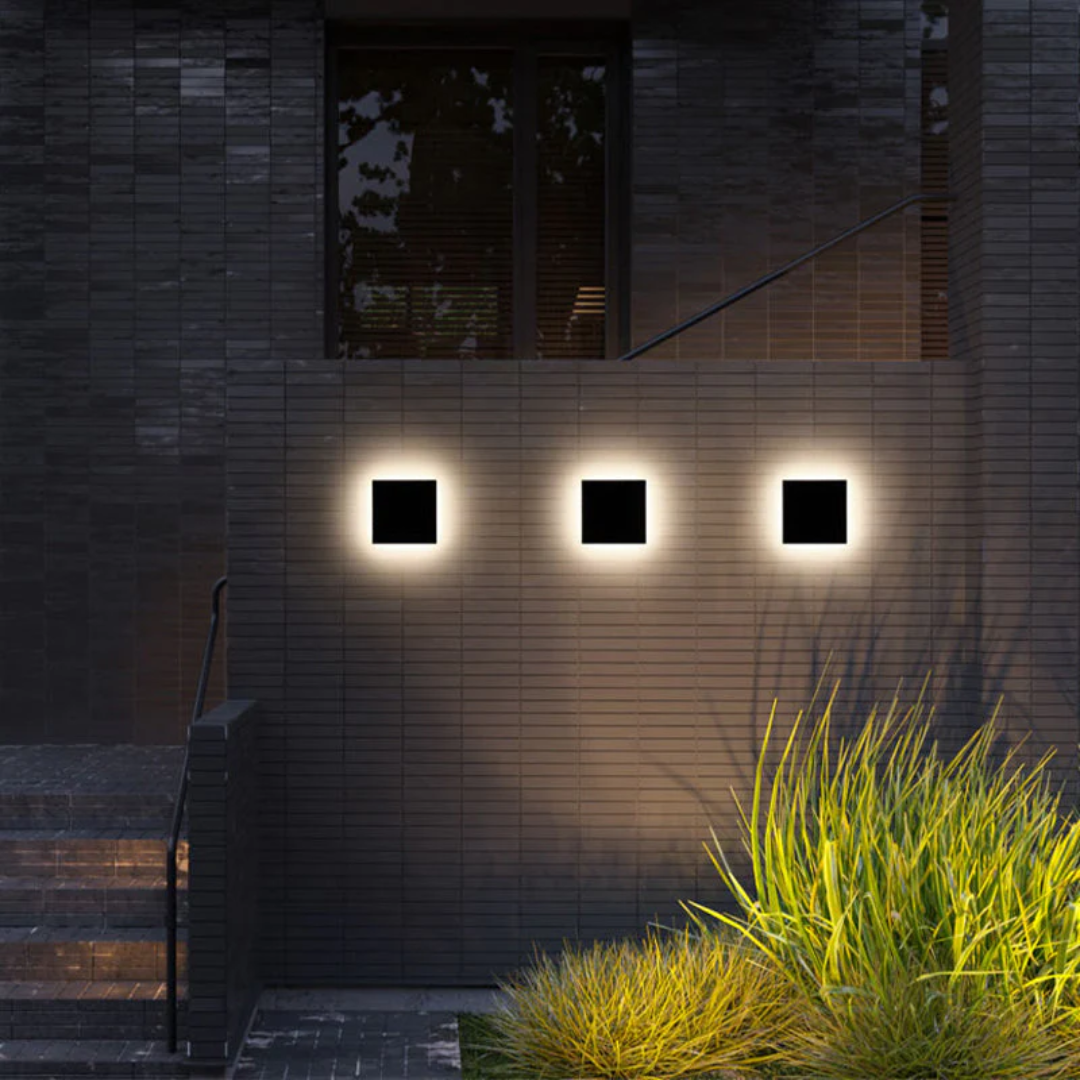 Elegancka minimalistyczna lampa ścienna LED do oświetlenia zewnętrznego