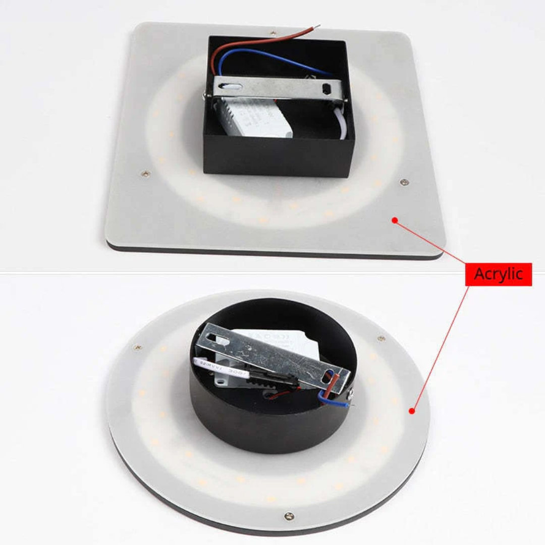 Elegancka minimalistyczna lampa ścienna LED do oświetlenia zewnętrznego