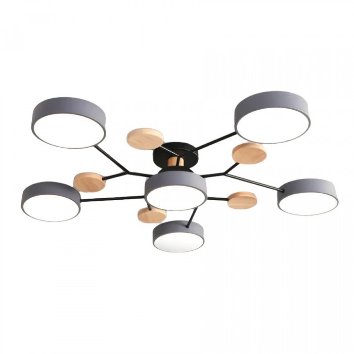 Nowoczesna lampa sufitowa LED z wzorem gałęzi