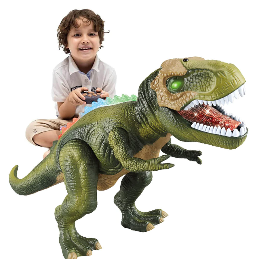 Realistyczny Dinozaur z Rykami i LED-Światłem