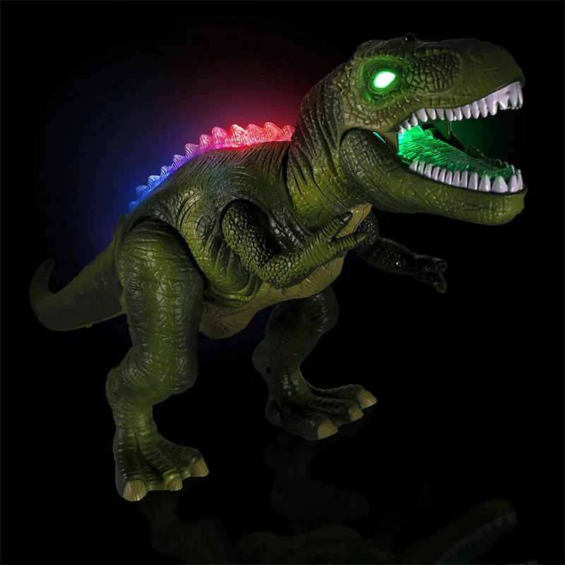 Realistyczny Dinozaur z Rykami i LED-Światłem