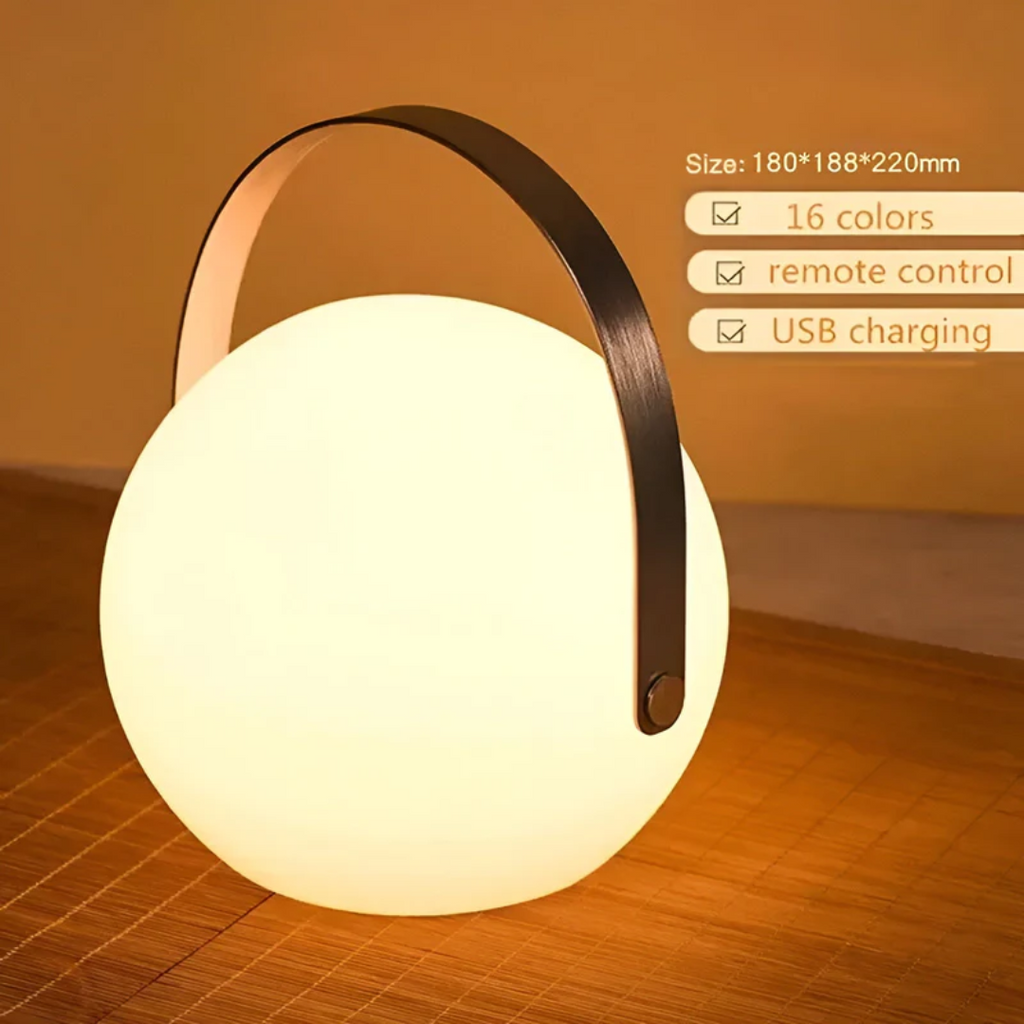 Stylowa bezprzewodowa wodoodporna lampa stołowa