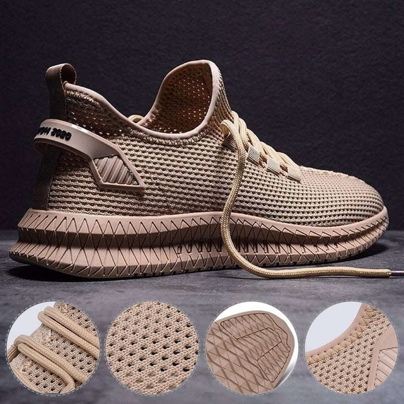 Męskie Sneakersy Sportowe Elastyczne Lekkie Buty Treningowe