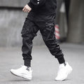 Męskie Spodnie Cargo Streetwear Regulowane Kieszenie