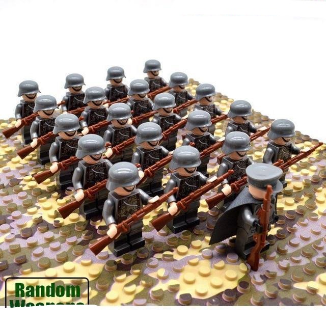 Kreatywne klocki do budowania armii – WORLDWAR  II, 21 elementów/Klocki do budowania armii