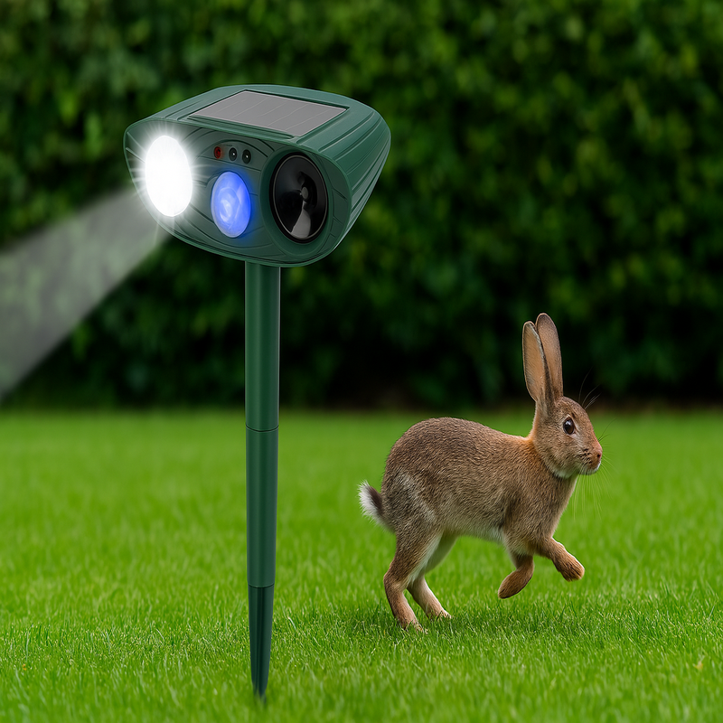Ultradźwiękowy odstraszacz szkodników z migającym światłem