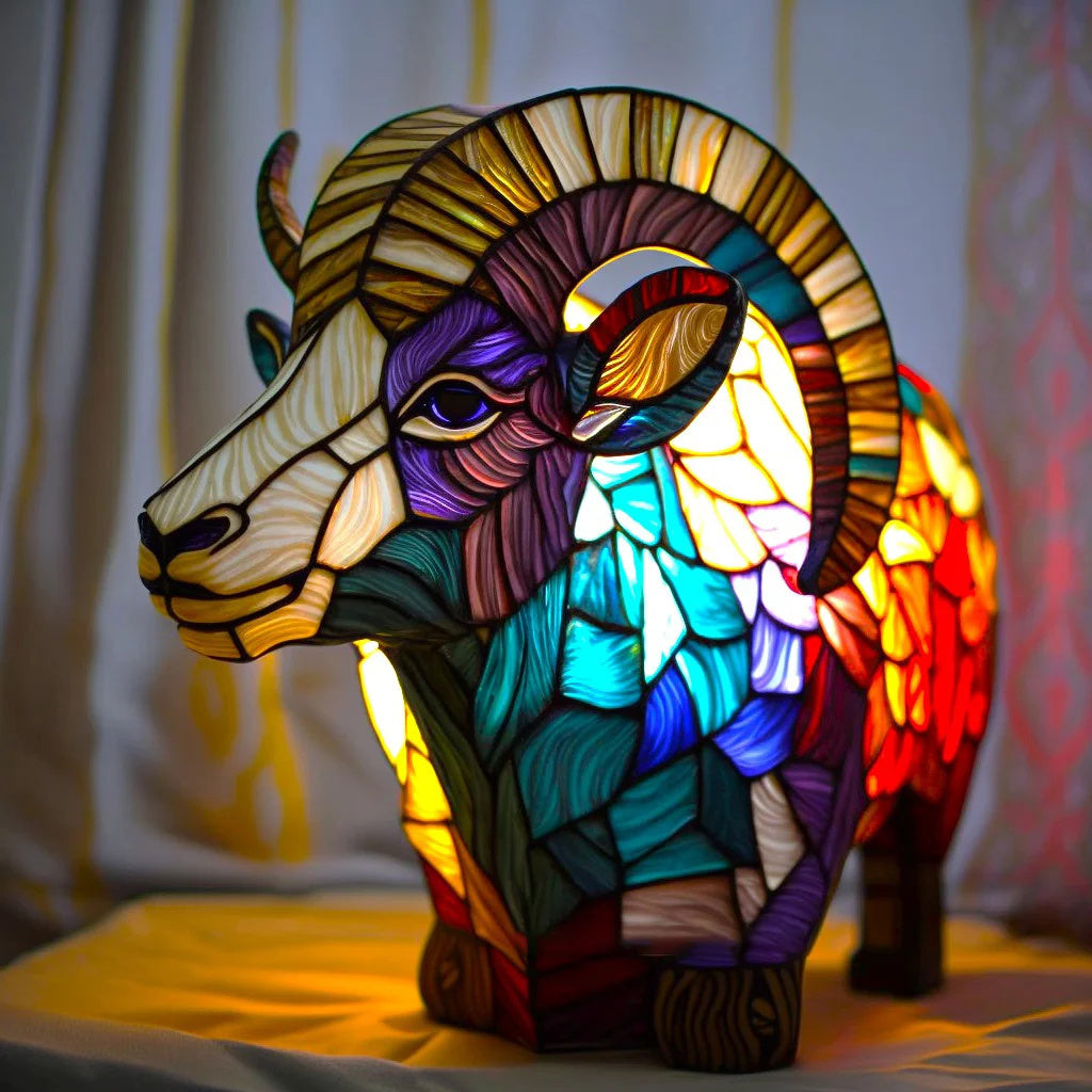 Kolorowa Lampa Stołowa Nocna z Motywem Zwierząt Dekoracyjny Akcent