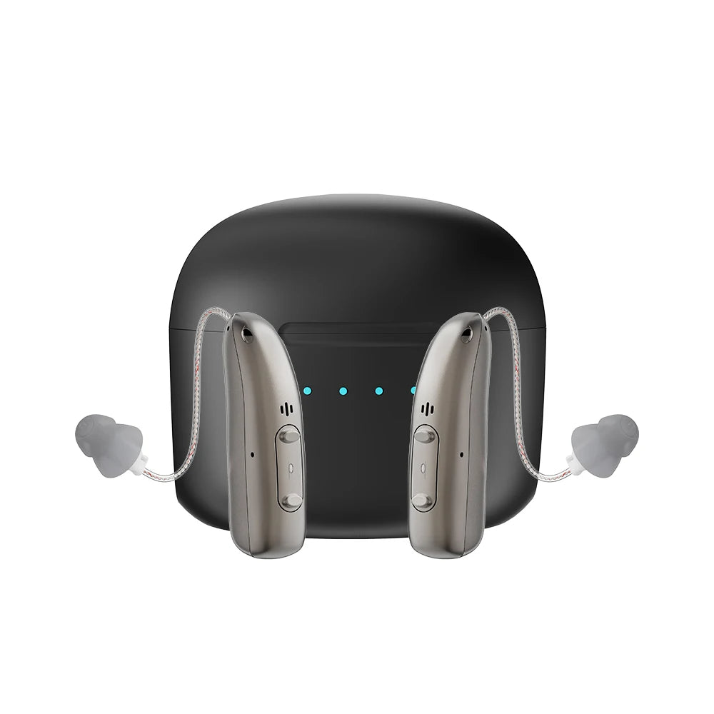 Aparaty słuchowe Bluetooth z redukcją szumów i akumulatorem – łatwe w użyciu