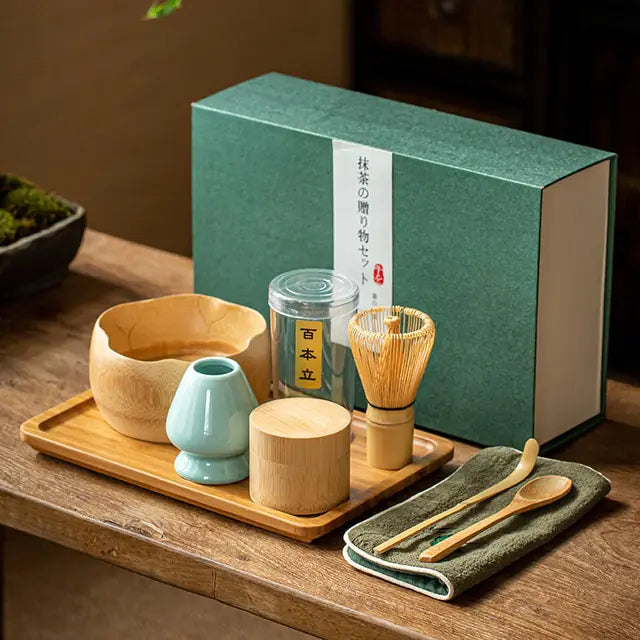 Tradycyjne zestawy startowe do parzenia herbaty matcha