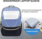 Nowoczesny wodoodporny plecak na laptopa z ładowaniem USB, 15,6 cala