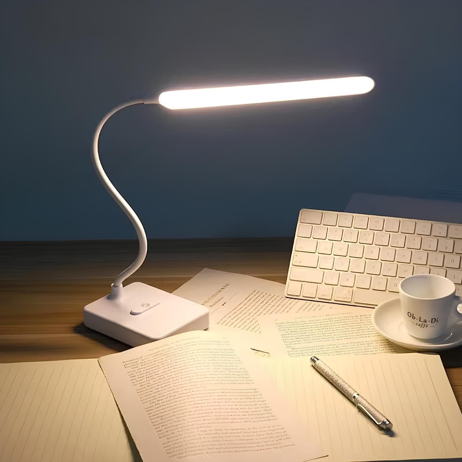 Kompaktowa Elastyczny Energooszczędna Lampka Biurkowa LED USB Ładowalna