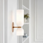 Współczesna Szklana Lampa Ścienna LED – Minimalistyczne Oświetlenie Wnętrz