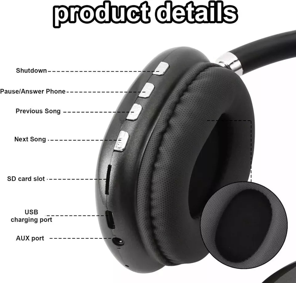 Dynamiczne Bezprzewodowe Aeroflux P9 Słuchawki Bluetooth