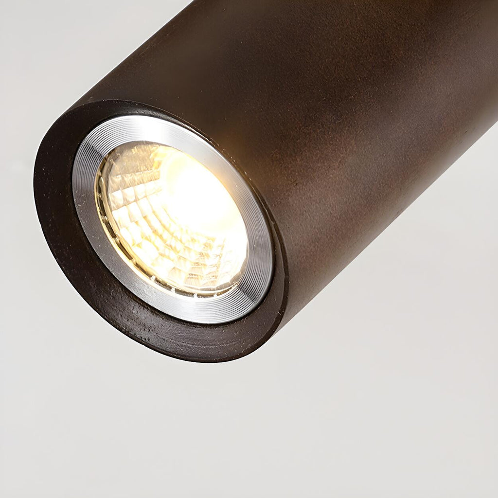 Regulowana Drewniana Lampa Sufitowa Listwa Reflektorów